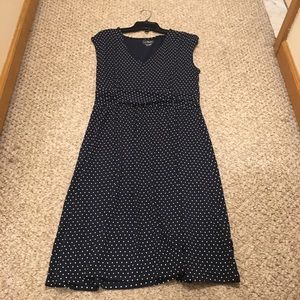 Navy Polka Dot L.L. Bean Dress